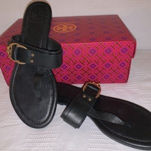 Tory Burch Marsden Leather T-Strap Sandal Size 9